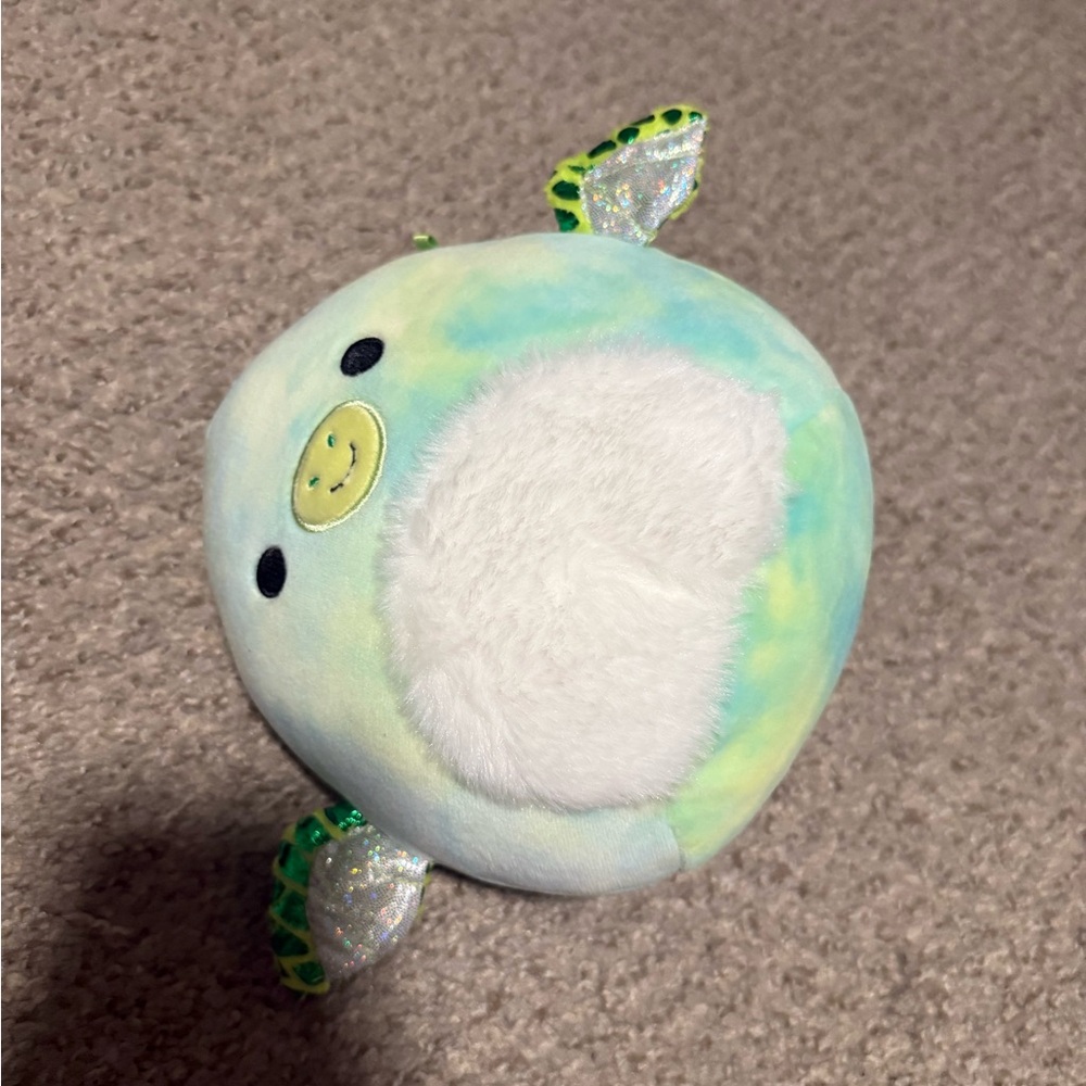 Squishmallows Plush Narwhal Toy - Blue and White